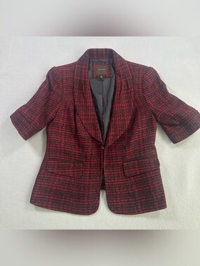 The Limited Red & Black Blazer Size Medium Like New